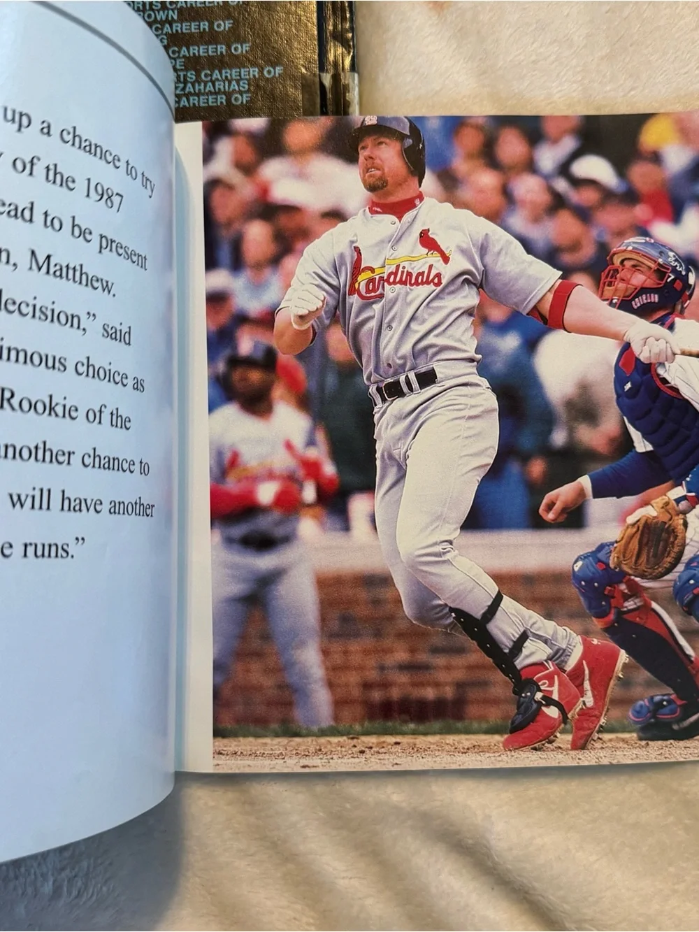 Vintage Sammy Sosa & Mark McGwire Sports Book Bundle 1990s Hardback